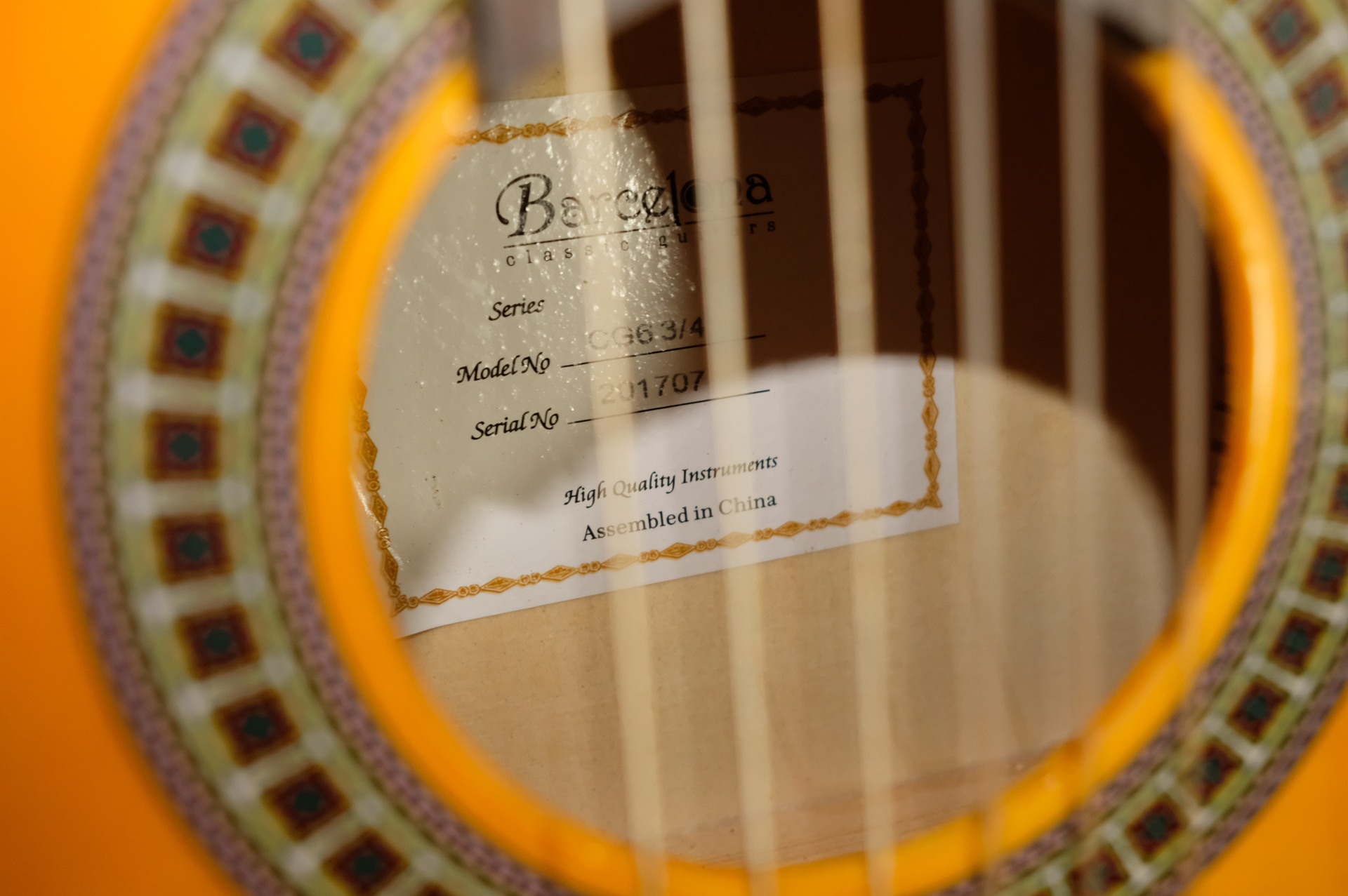 Классическая гитара BARCELONA CG6 3/4