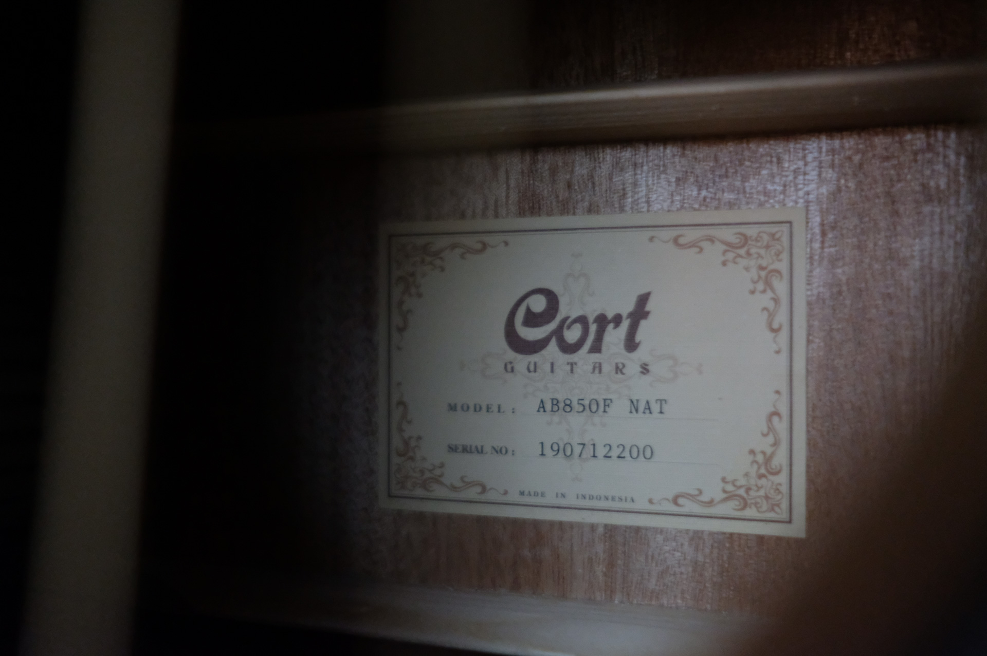 Электроакустическая бас-гитара Cort Acoustic Bass Series AB850F-NAT-BAG