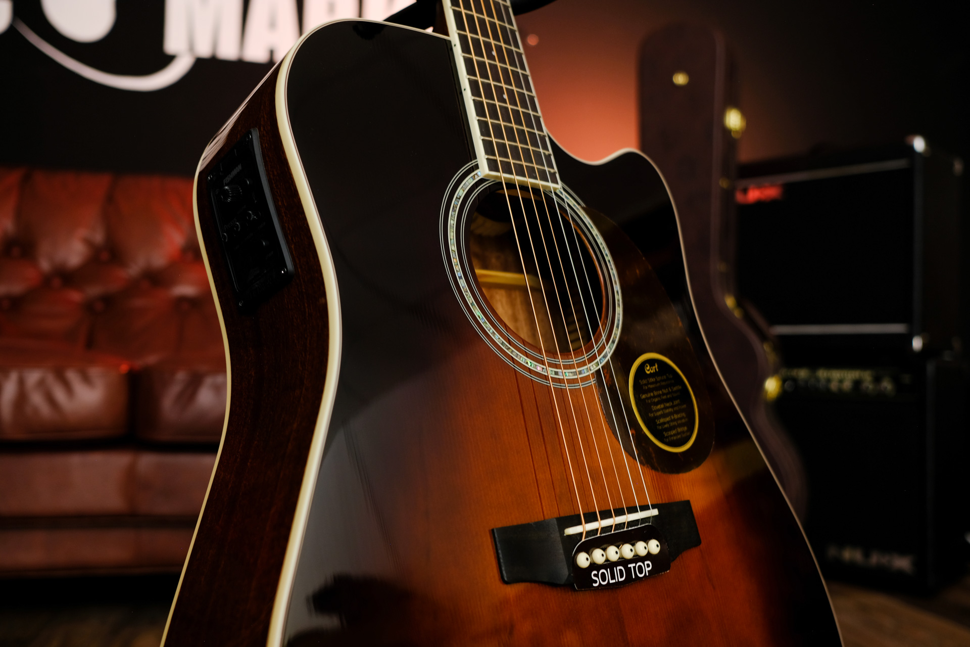 Электроакустическая гитара Cort MR Series MR710F-SB