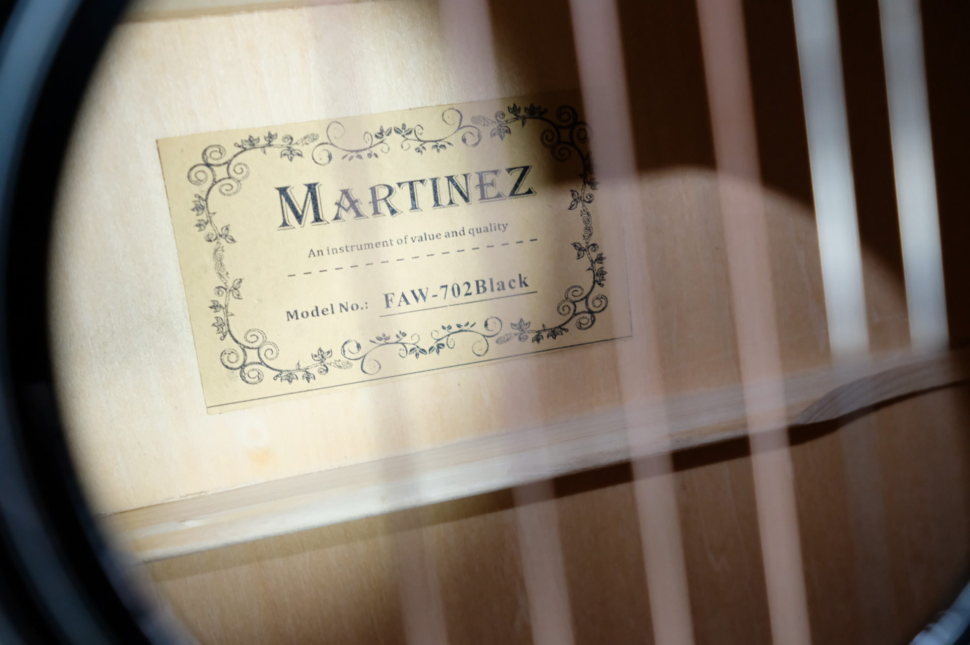 Акустическая гитара Martinez FAW - 702 / B