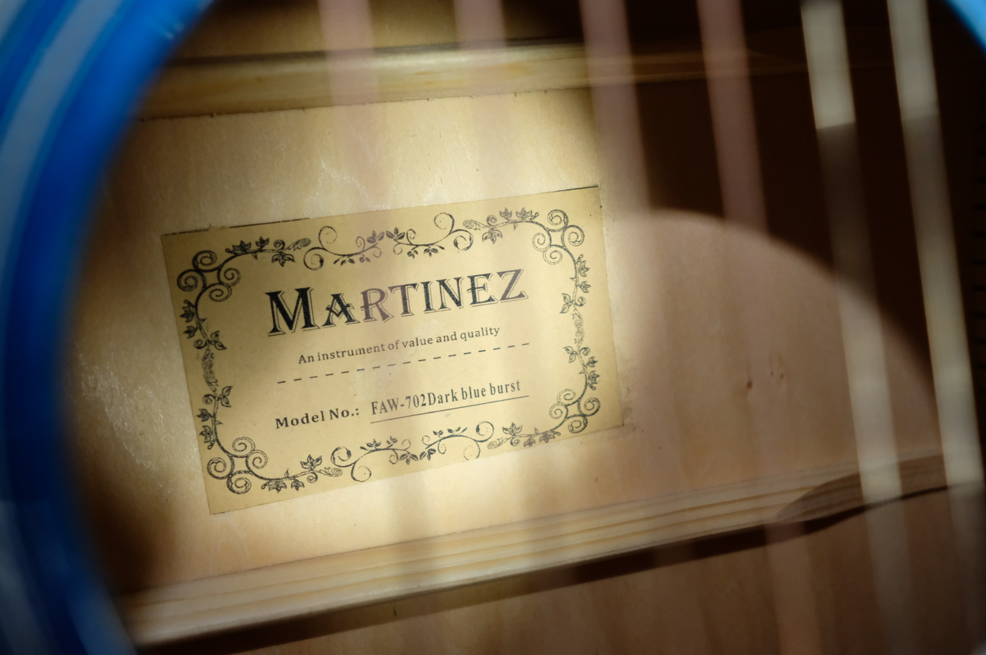 Акустическая гитара Martinez FAW - 702 / BL