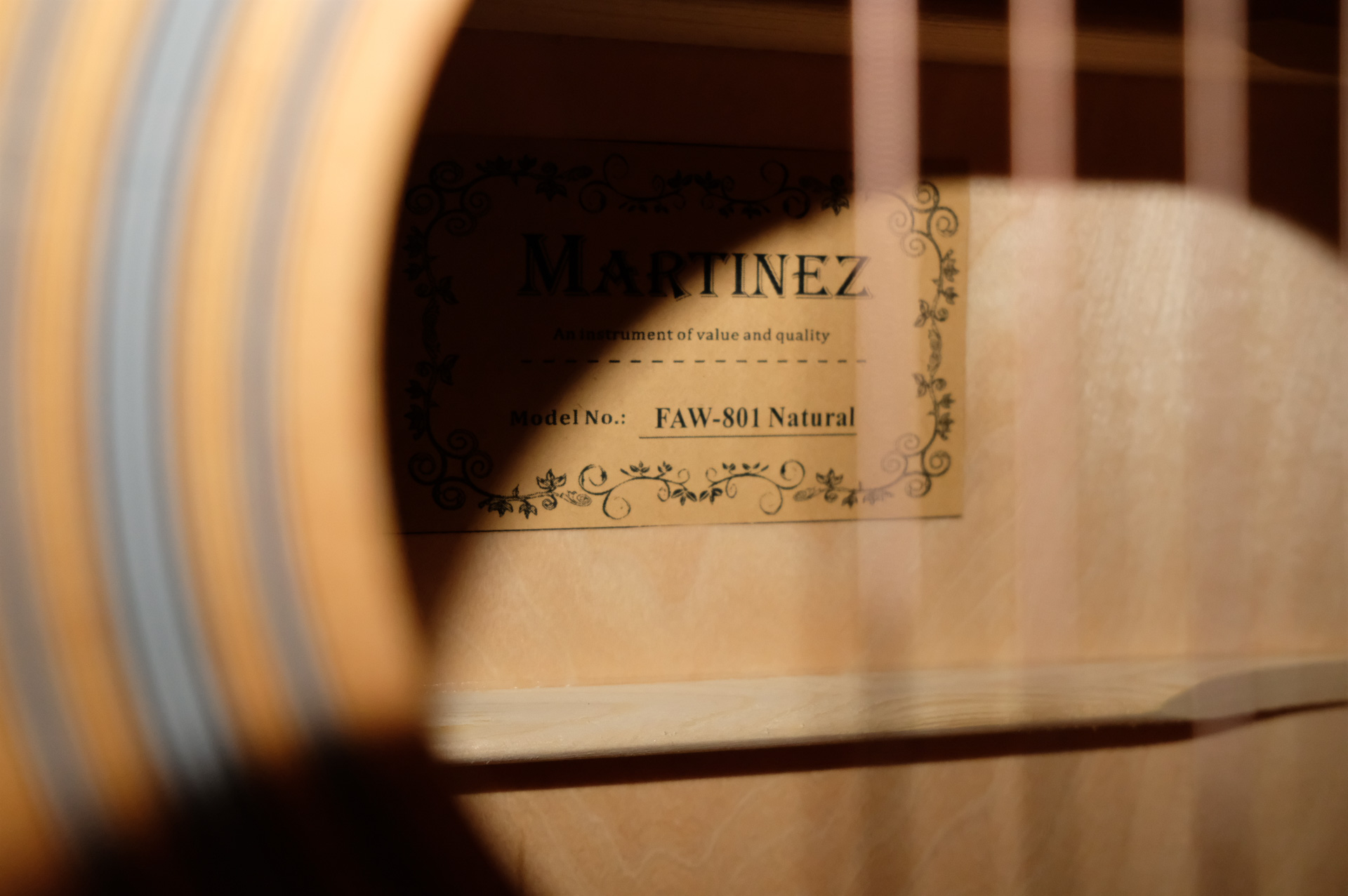 Акустическая гитара Martinez FAW - 801
