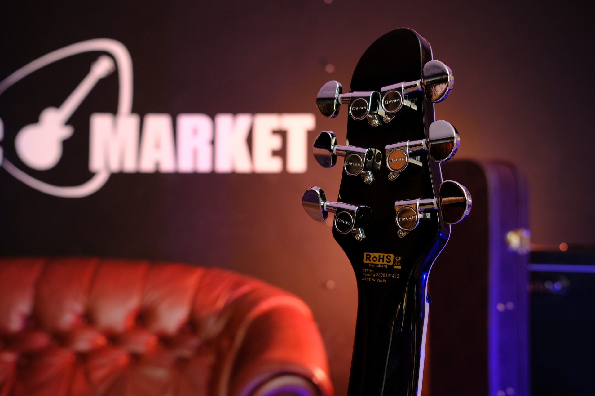 Электрогитара Clevan CP-52FTBK-GLOSS