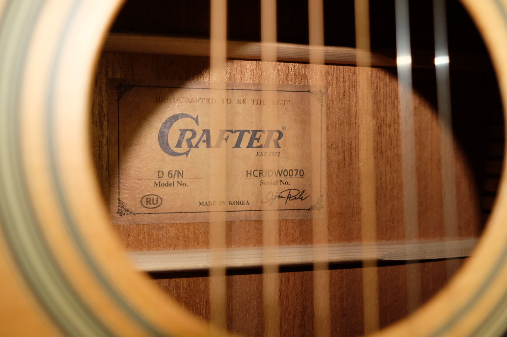 Акустическая гитара Crafter D-6/NC / D6