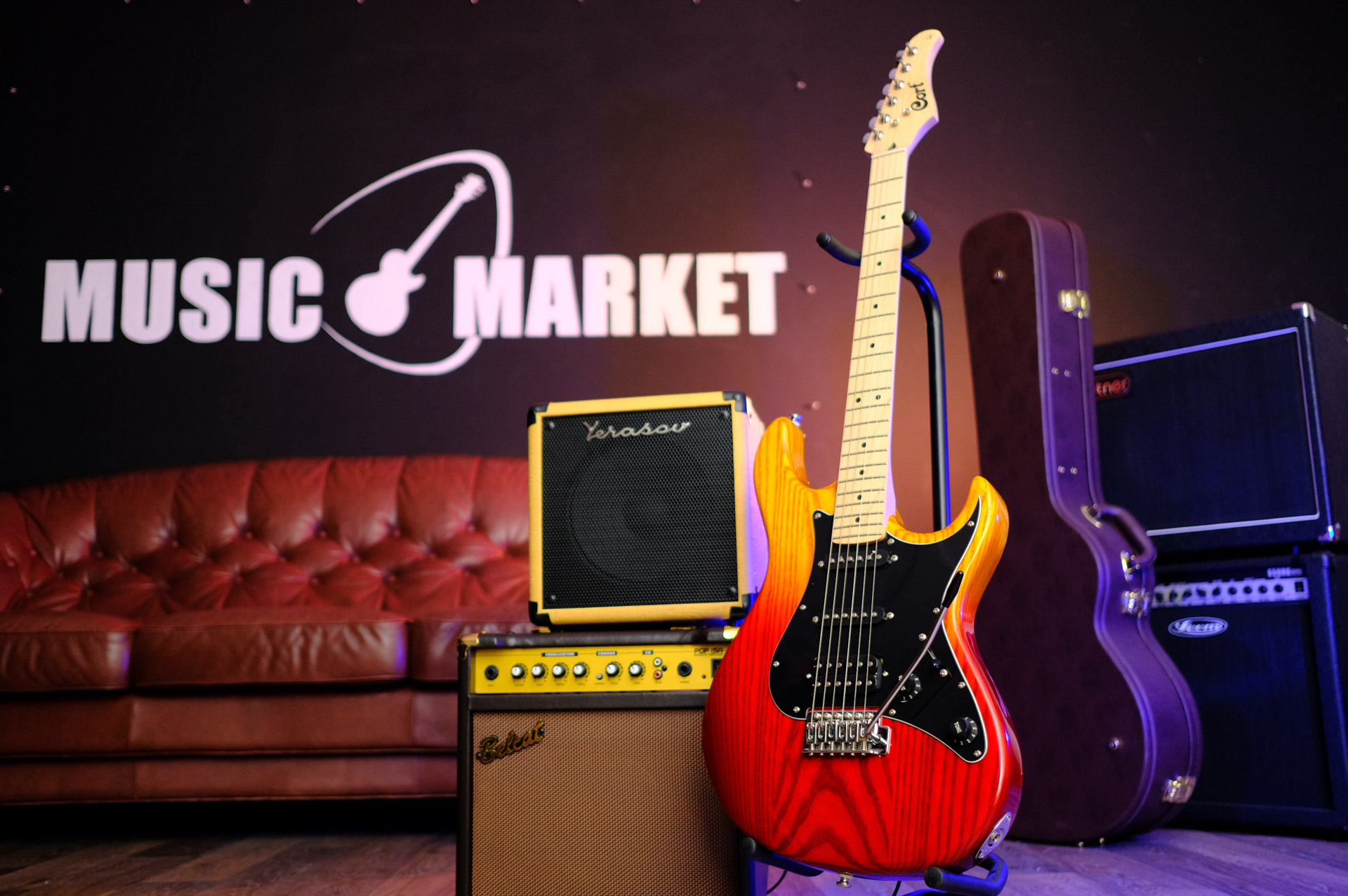 Электрогитара Clevan CP-52FTBK-GLOSS