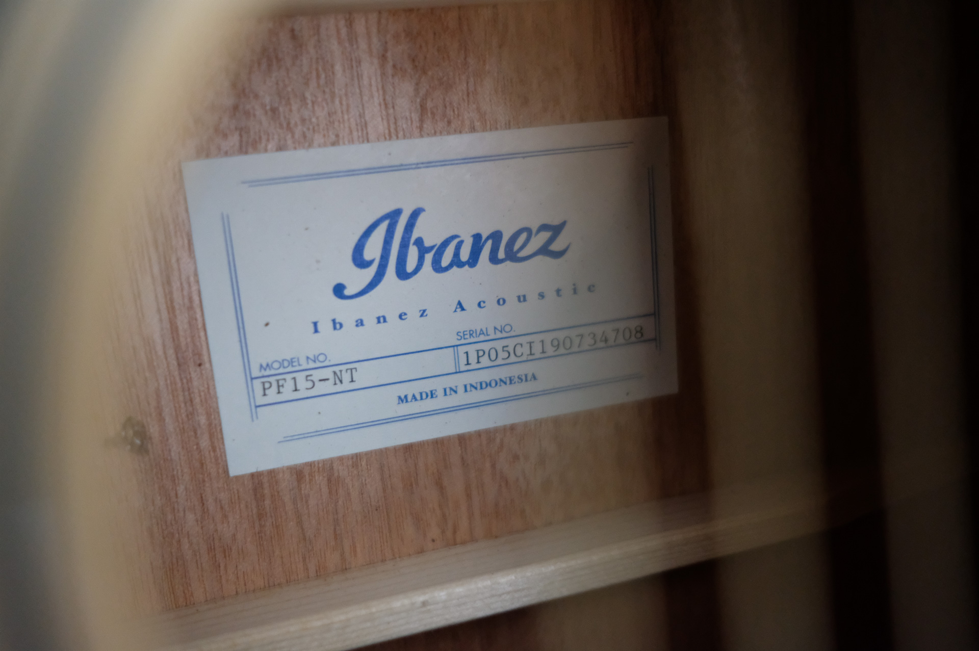Гитара акустическая IBANEZ PF15 NT