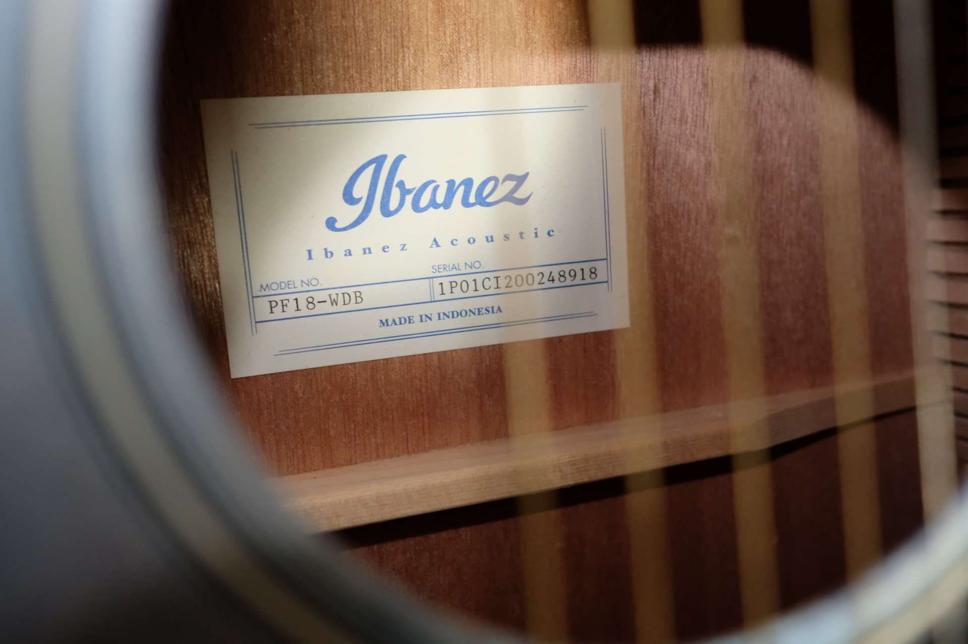 Акустическая гитара IBANEZ PF18-WDB