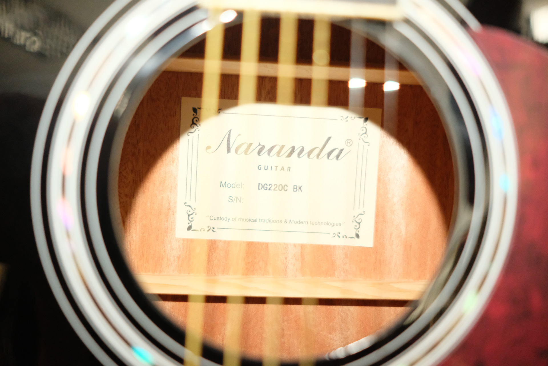 Электроакустическая гитара Naranda DG220CEBK