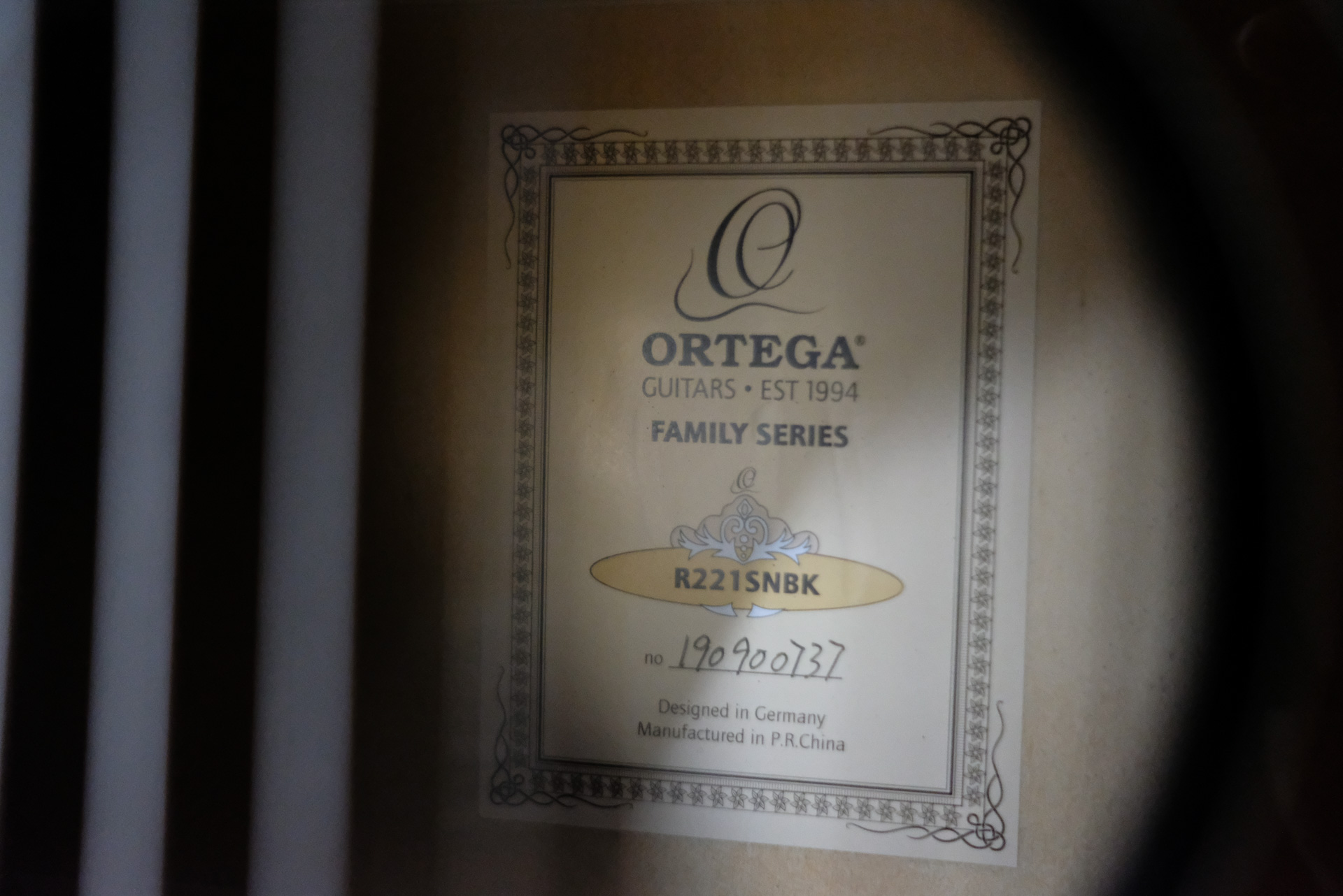 Классическая гитара Ortega R221BK Family Series