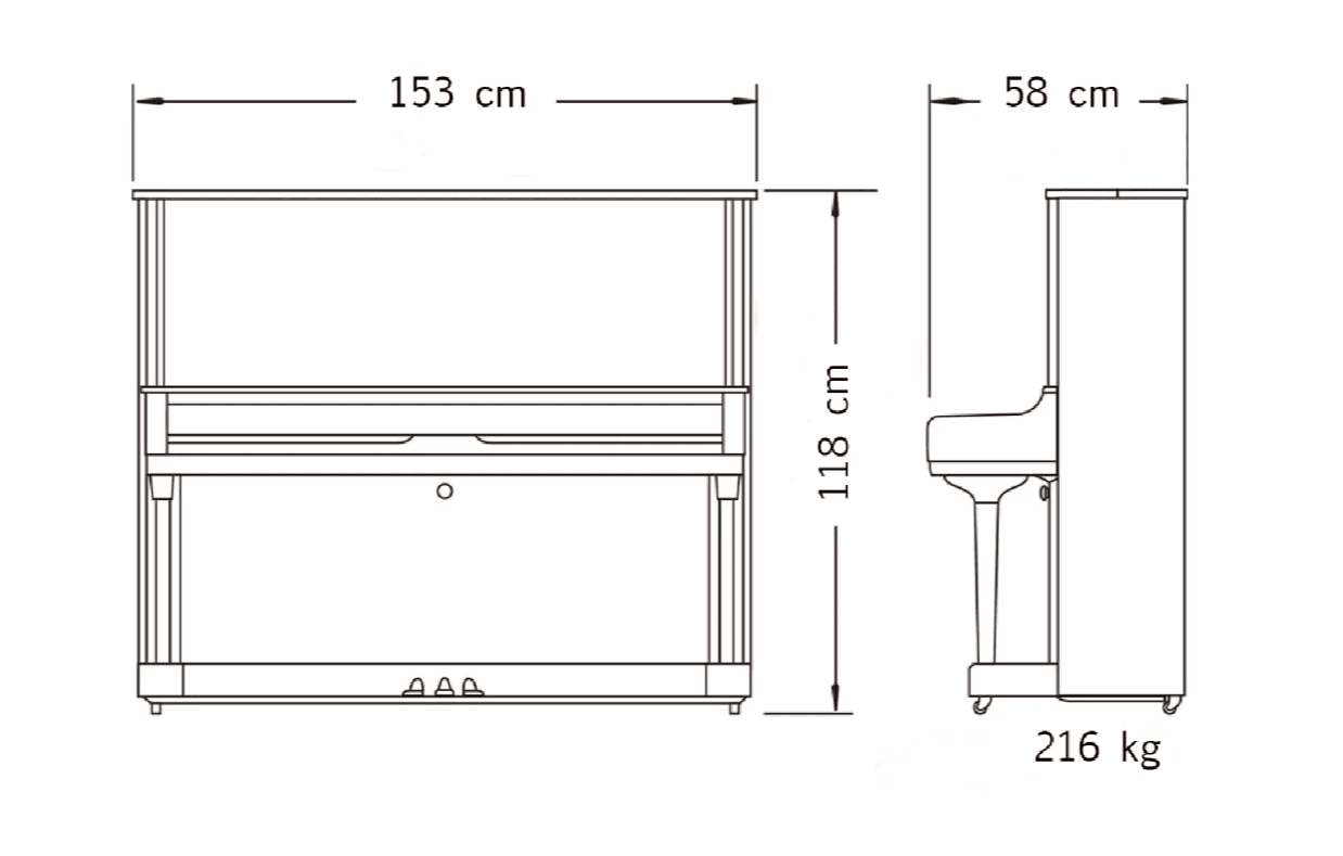 Акустическое пианино Yamaha P118GC
