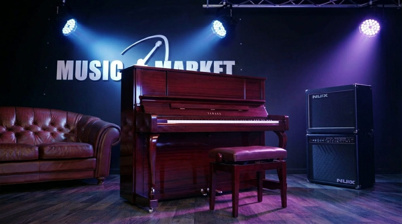Акустическое пианино Yamaha YU2X PM - красное дерево полированный