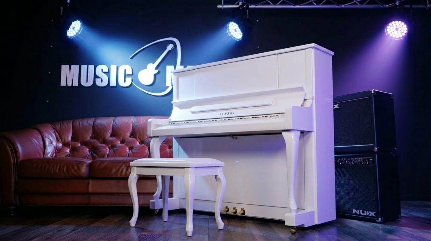 Акустическое пианино Yamaha YU2X PW - белый полированный