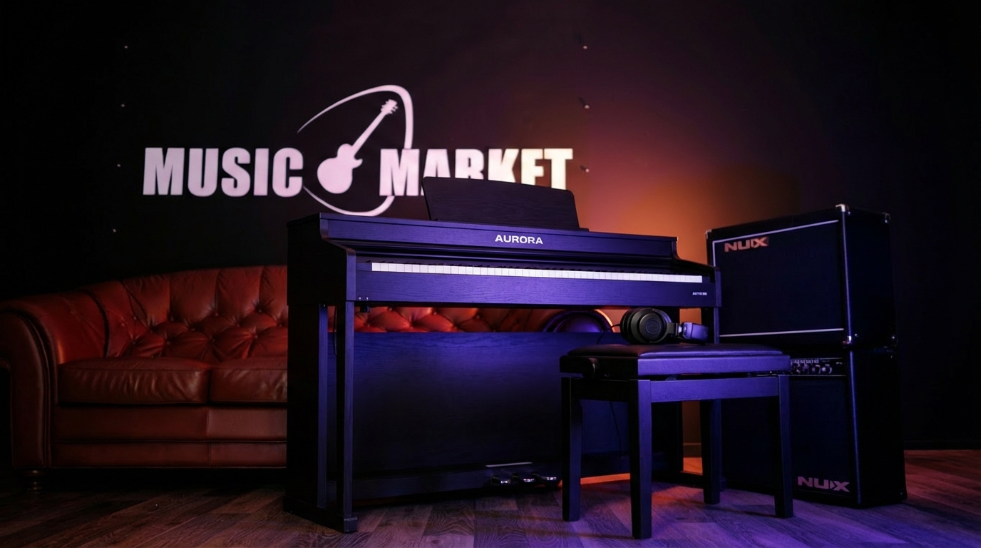 AU110-BK Цифровое пианино со стойкой, черное, Aurora