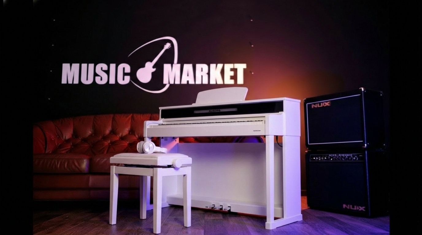 AU140-WH Цифровое пианино со стойкой, белое, Aurora