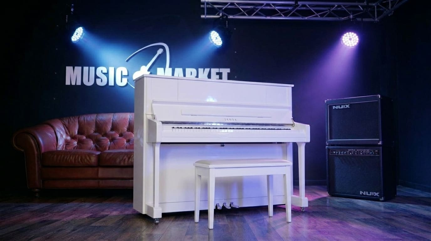 Акустическое пианино Yamaha U1J PWHC - белый хром полированный