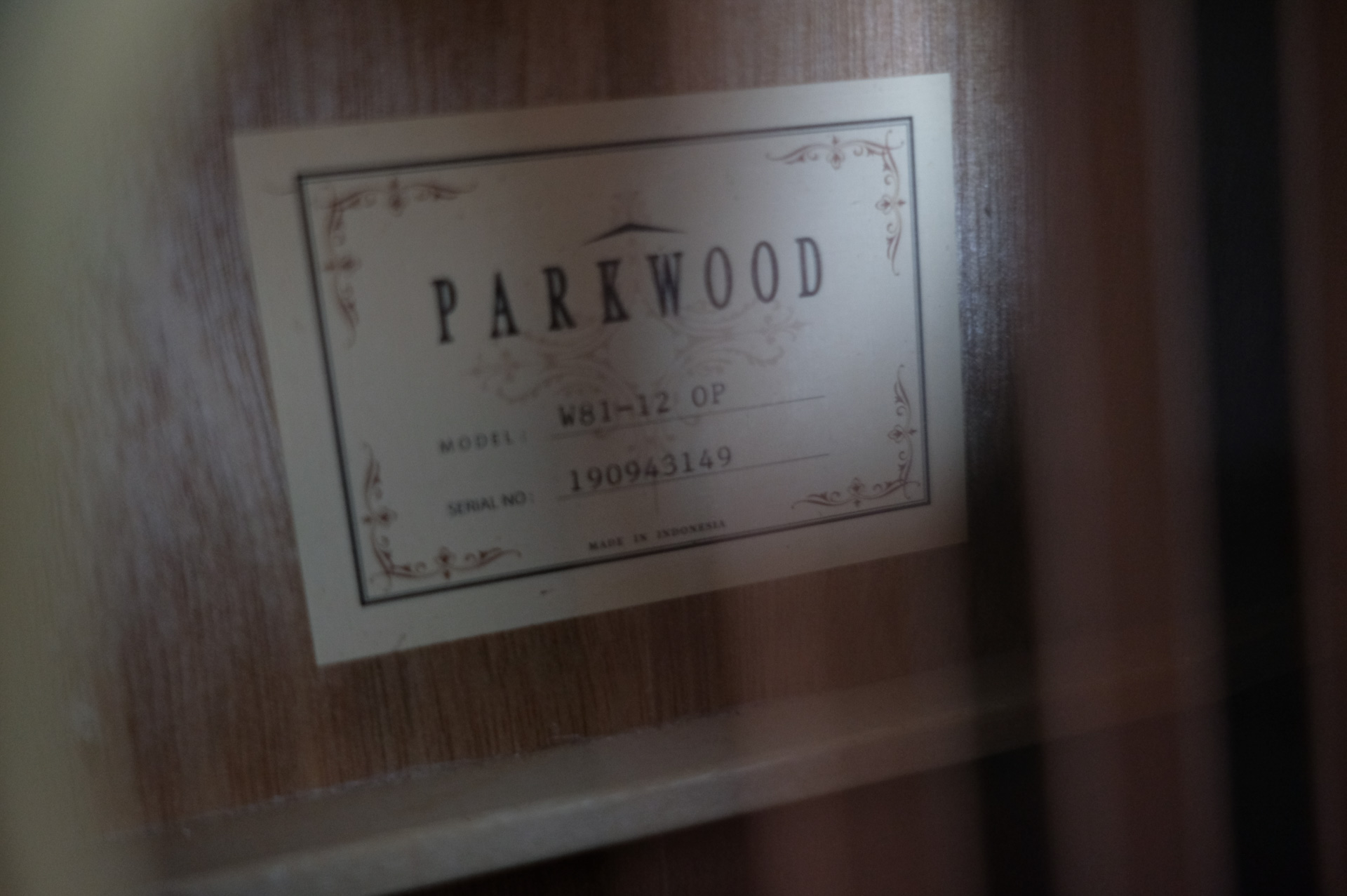 Акустическая гитара 12-струнная Parkwood W81-12-OP